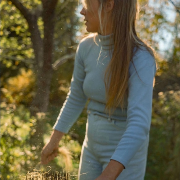 Rudy Jude Tops - Rudy Jude Adult Classic Turtleneck in Sky Blue